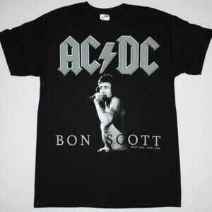 Acdc Bon Scott New Rock Band Concert Fan T Shirt